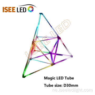 बहु दिशा dmx512 थ्रीडी ट्यूब प्रकाश